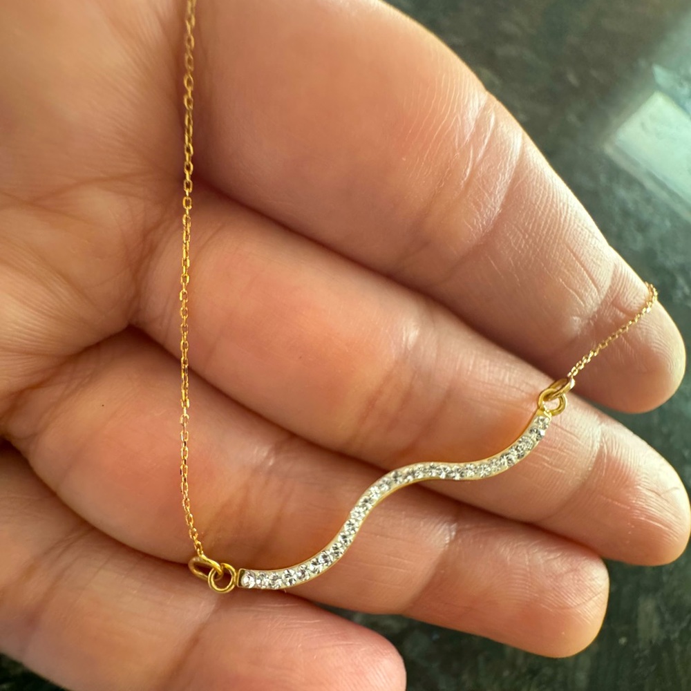 Stackable 14 kt gold necklaces. ☺️